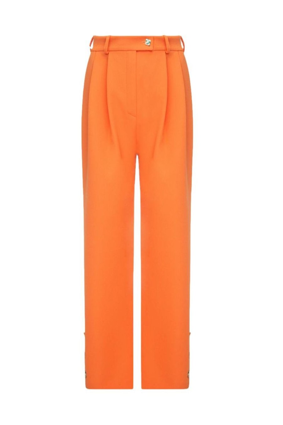 Clothing Janashia  | High Waist Pants Orange